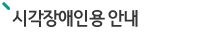 시각장애인용 안내시설